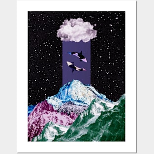 ying-yang in space Posters and Art